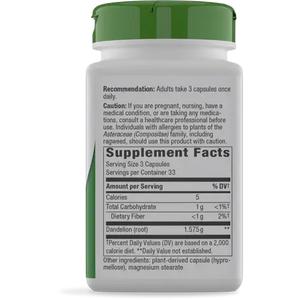 Dandelion Root Capsules - Supplements