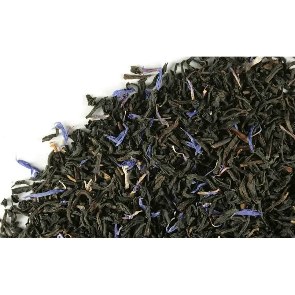 Earl Grey Tea - Black blends premium leaves with bergamot citrus and purple petals. provides antioxidants for heart