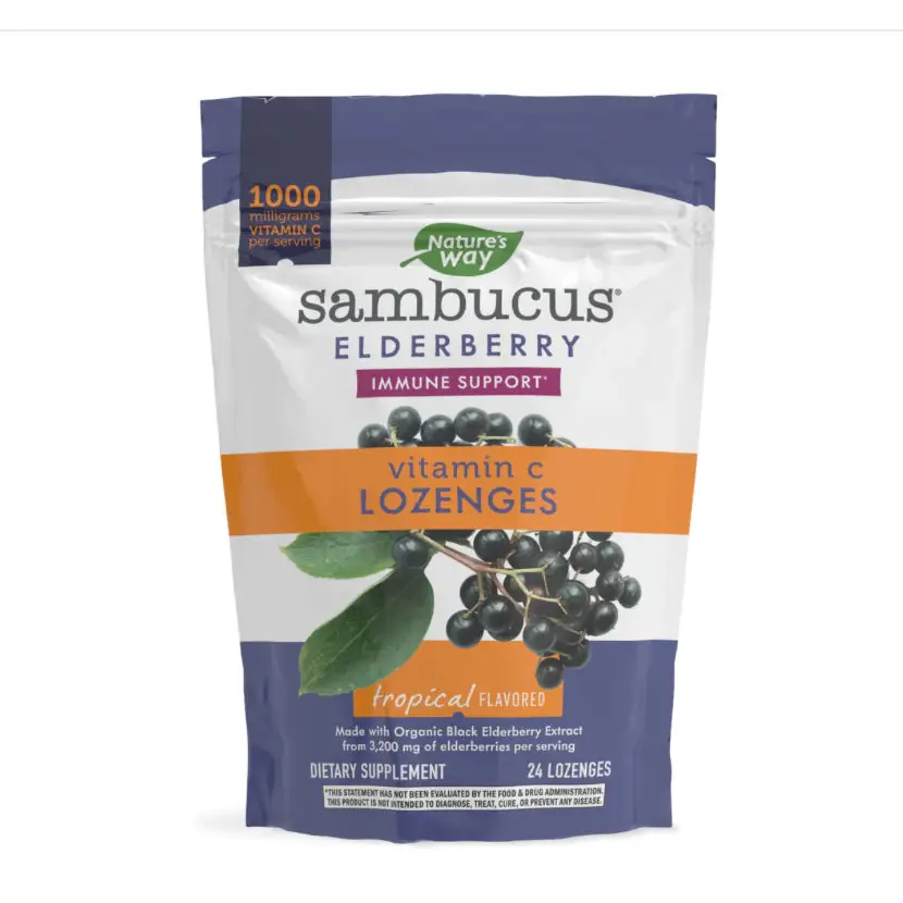 Elderberry Vitamin C Lozenges - Supplements