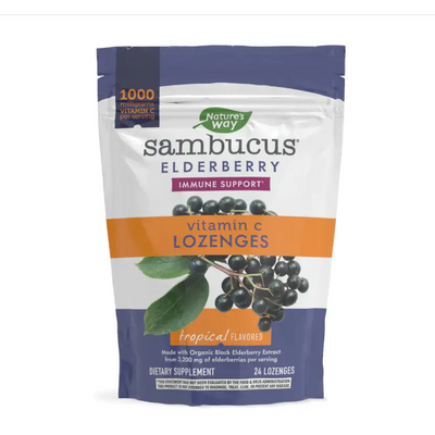 Elderberry Vitamin C Lozenges
