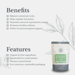 FertiliTea Hormone Balancing Tea - Pregnancy Boost your fertility with FertiliTea’s hormone-balancing loose leaf tea.