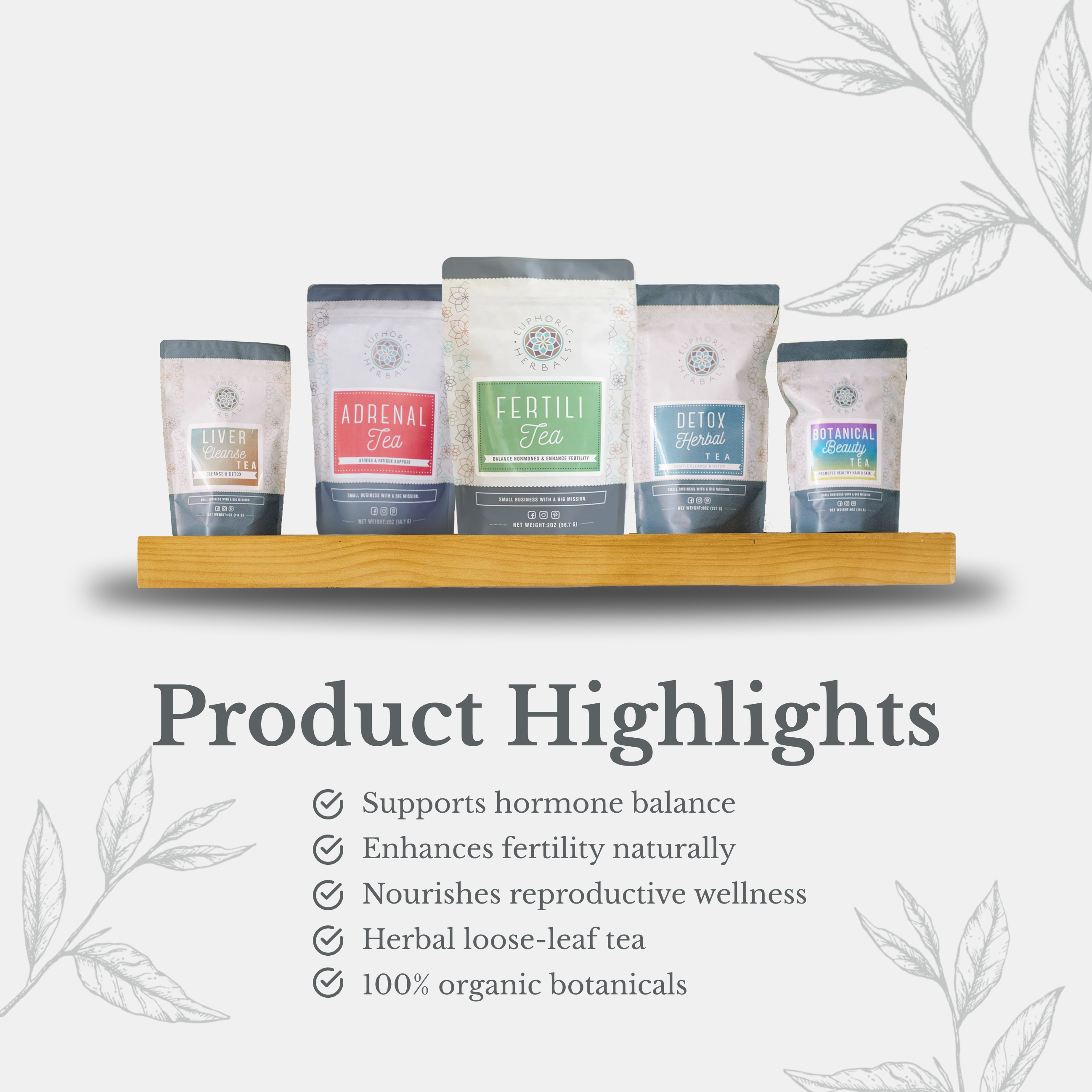 FertiliTea Hormone Balancing Tea - Pregnancy Boost your fertility with FertiliTea’s hormone-balancing loose leaf tea.