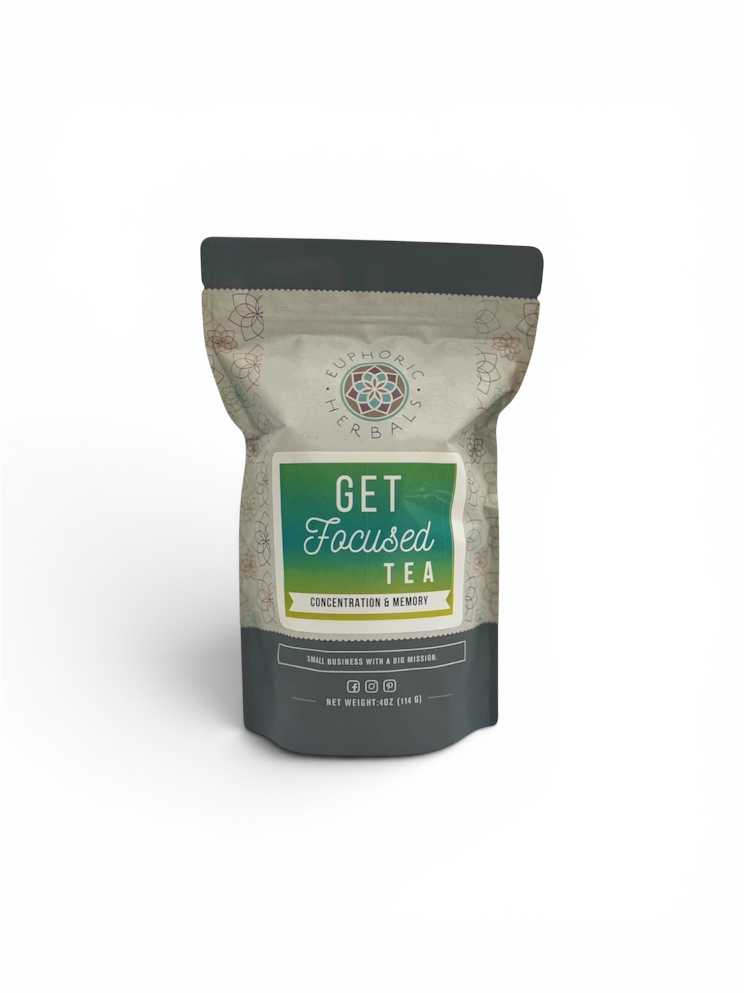 Get Focused Tea - 4OZ - Herbal a carefully crafted blend of herbs renowned for their brain-boosting properties.
