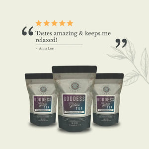 Goddess Glow Tea - 30 Cup Serving - Postpartum tea contains shatavari root and damiana leaf. This organic blend