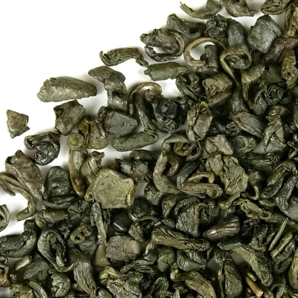 Gunpowder Green Tea - features tightly rolled leaves with a smoky flavor. This loose leaf has antioxidants for heart