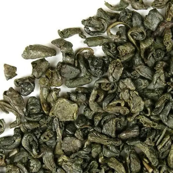 Gunpowder Green Tea - green tea features tightly rolled leaves with a smoky flavor. This loose leaf has antioxidants