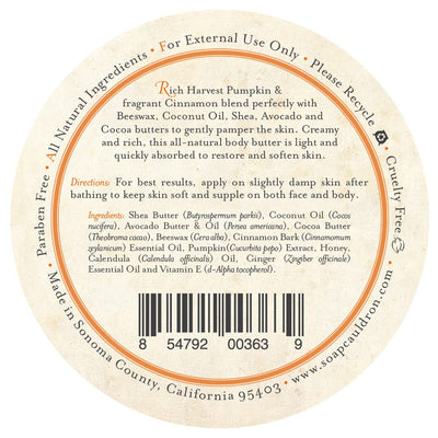 Harvest Pumpkin Cinnamon Body Butter