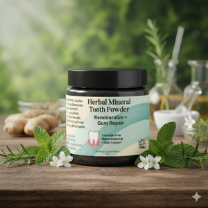 Herbal Mineral Tooth Powder – Remineralizing Gum Repair - Apothecary