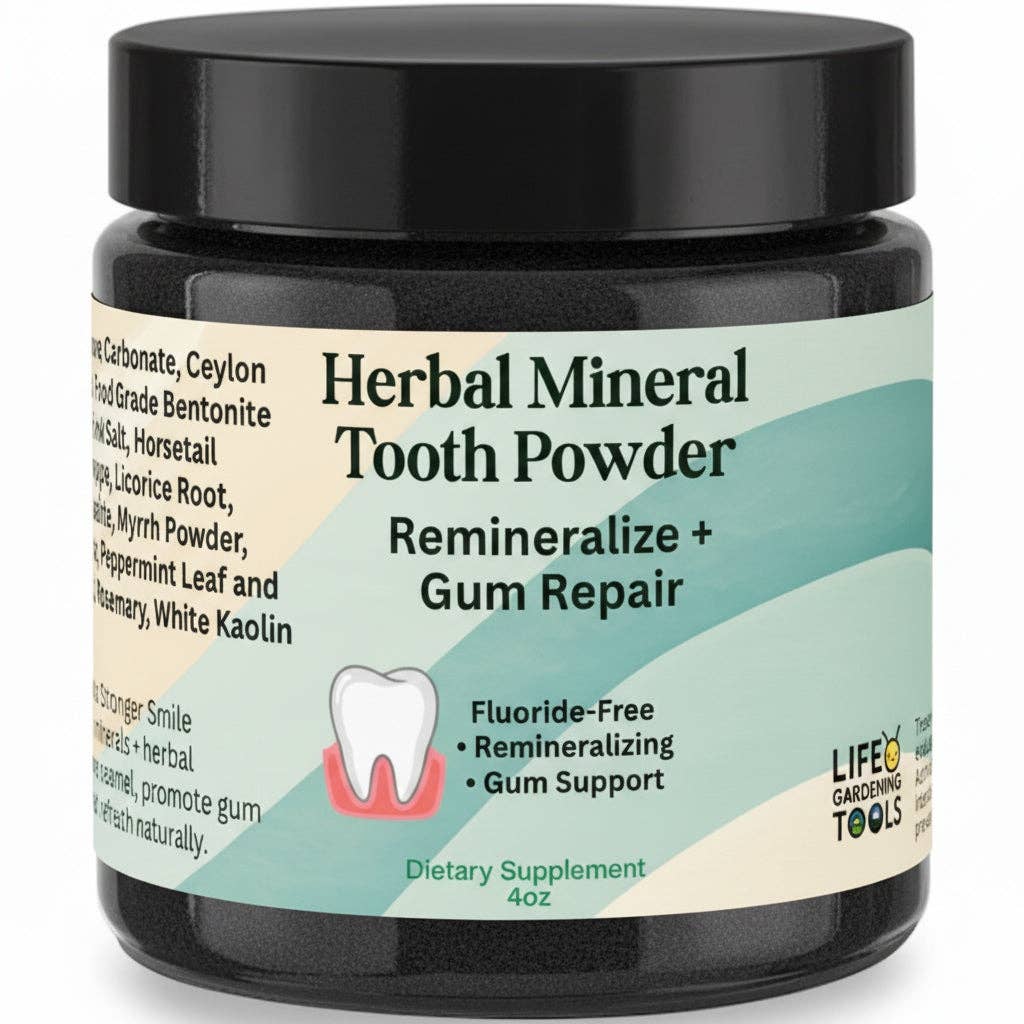 Herbal Mineral Tooth Powder – Remineralizing Gum Repair - Apothecary