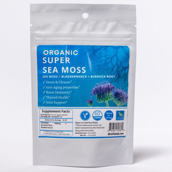 Sea Moss Capsules with Burdock and Bladderwrack