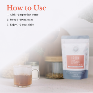 Iron Tonic Herbal Tea - Pregnancy tea by Euphoric Herbals a nourishing formula to restore & boost low iron levels.