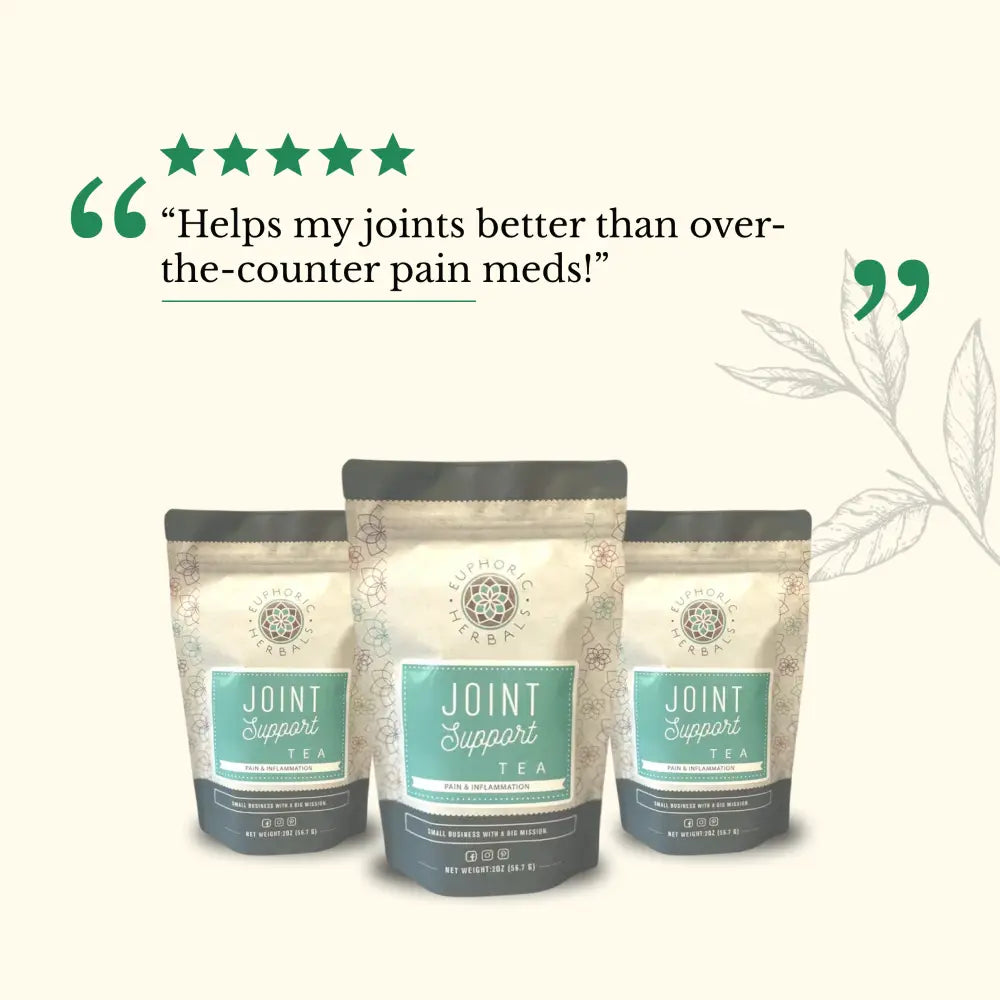 Joint Support Tea - TEA contains devil’s claw for inflammation and dandelion leaf toxins. This herbal infusion supports