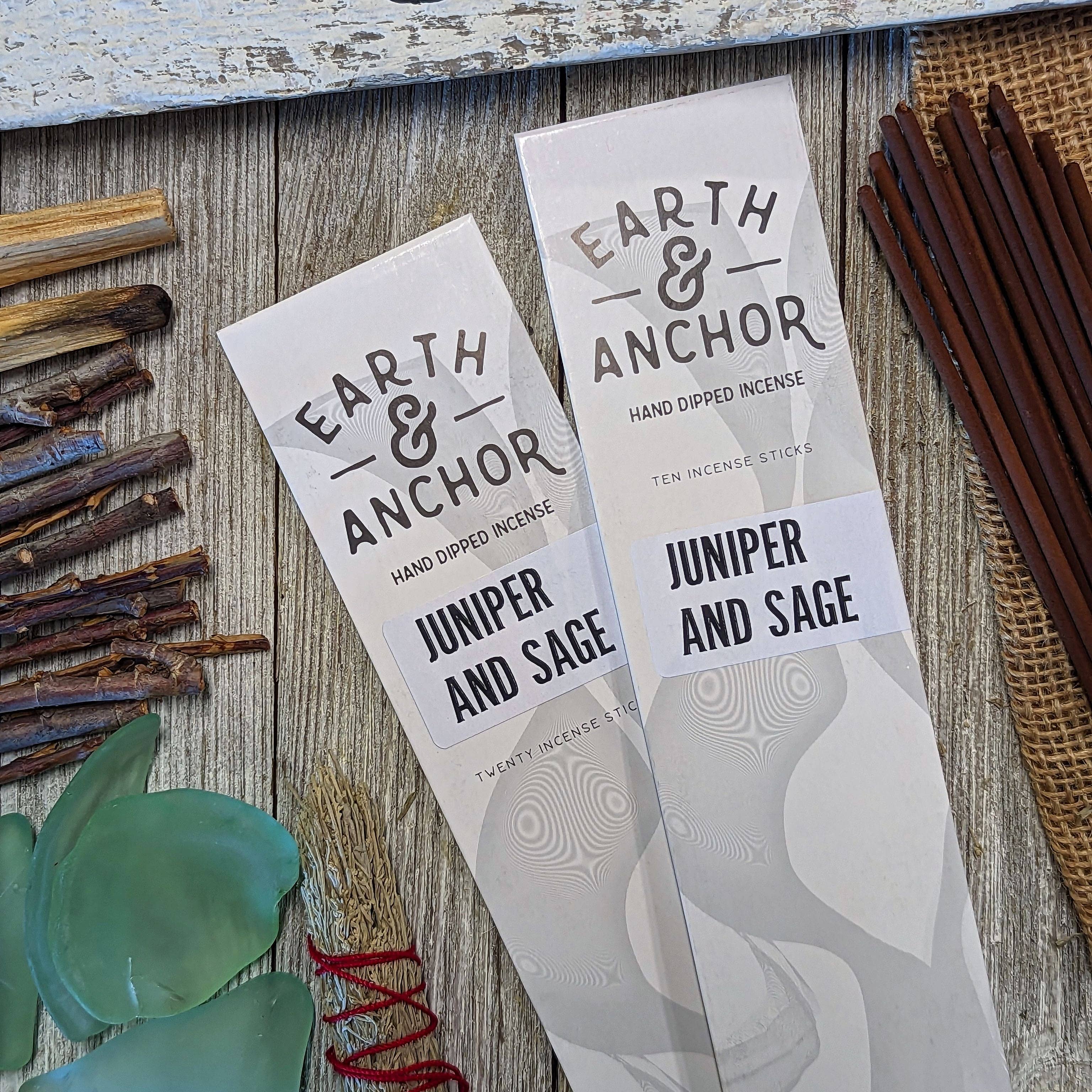 Juniper & Sage Hand Dipped Incense - Apothecary