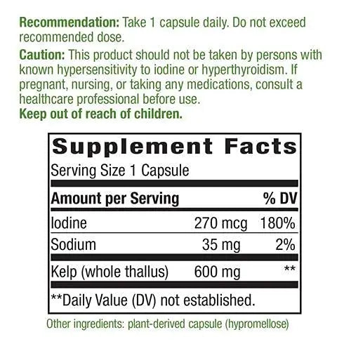 Kelp Tablets - Supplements