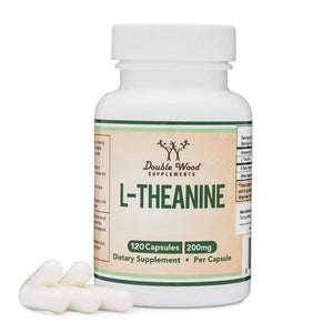 L-Theanine - Apothecary Double Wood Supplements capsules provide 200mg of amino acids per serving. This formula