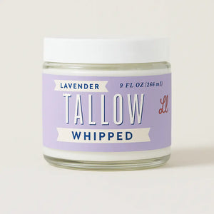 Lavender Whipped Tallow Moisturizer | Natural Beef Lotion - Apothecary whipped tallow contains pure beef and lavender.