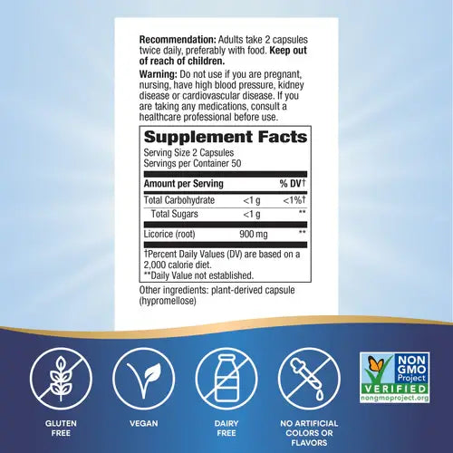 Licorice Root Capsules - Supplements
