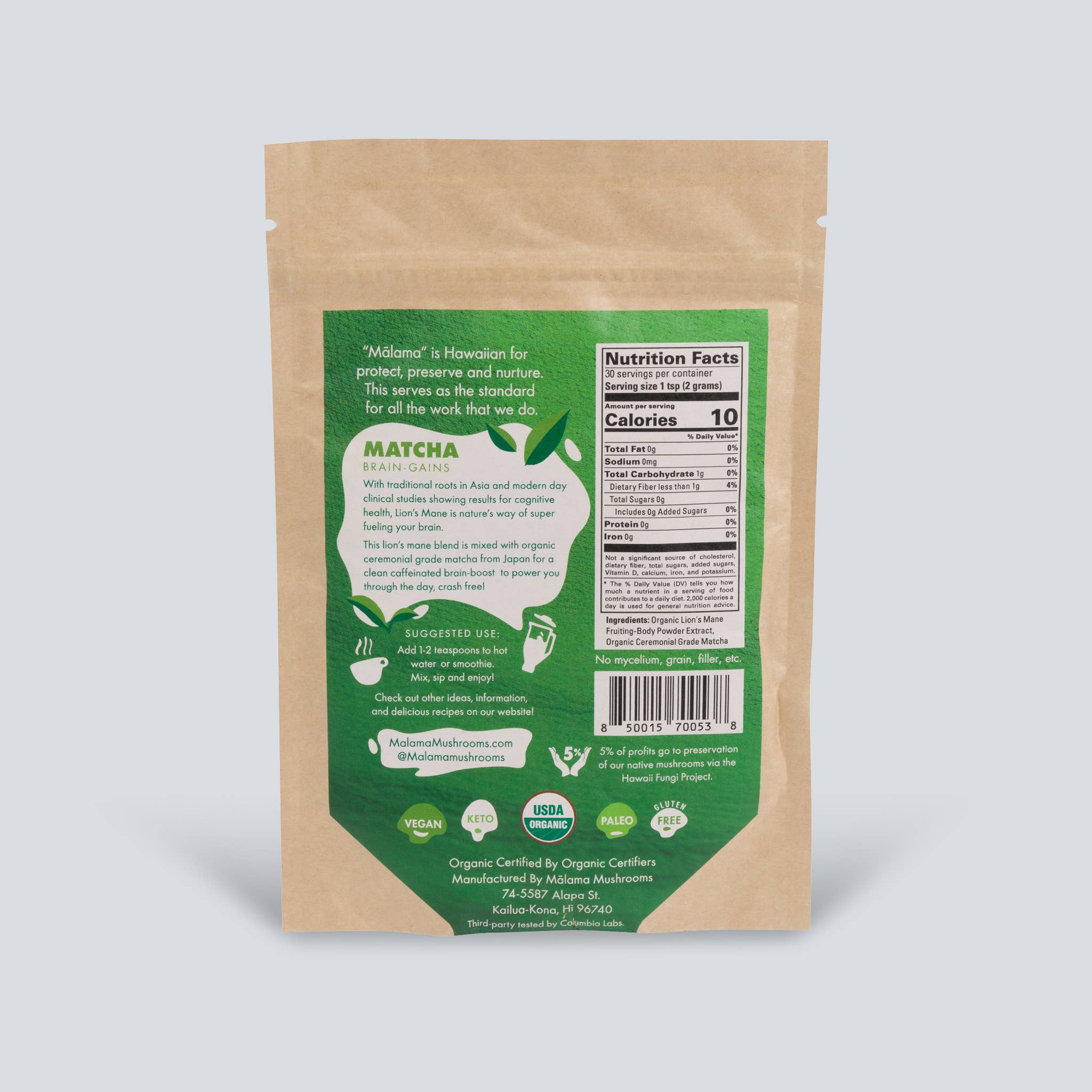 Lions Mane Mushroom Matcha - Apothecary