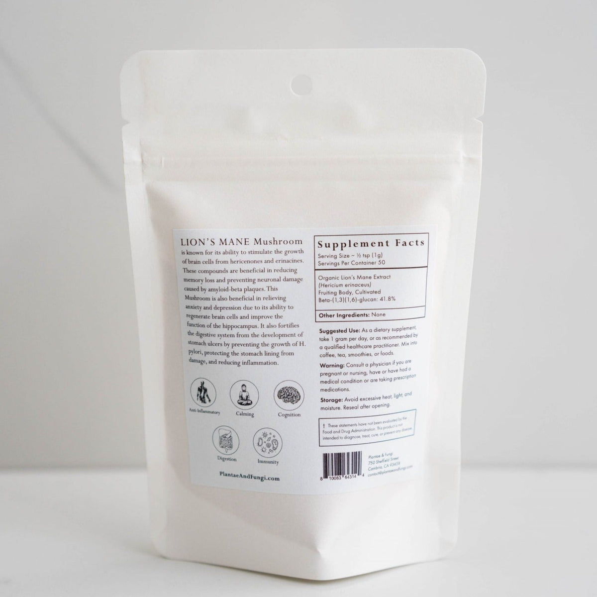 Lion’s Mane Mushroom Powder - Apothecary