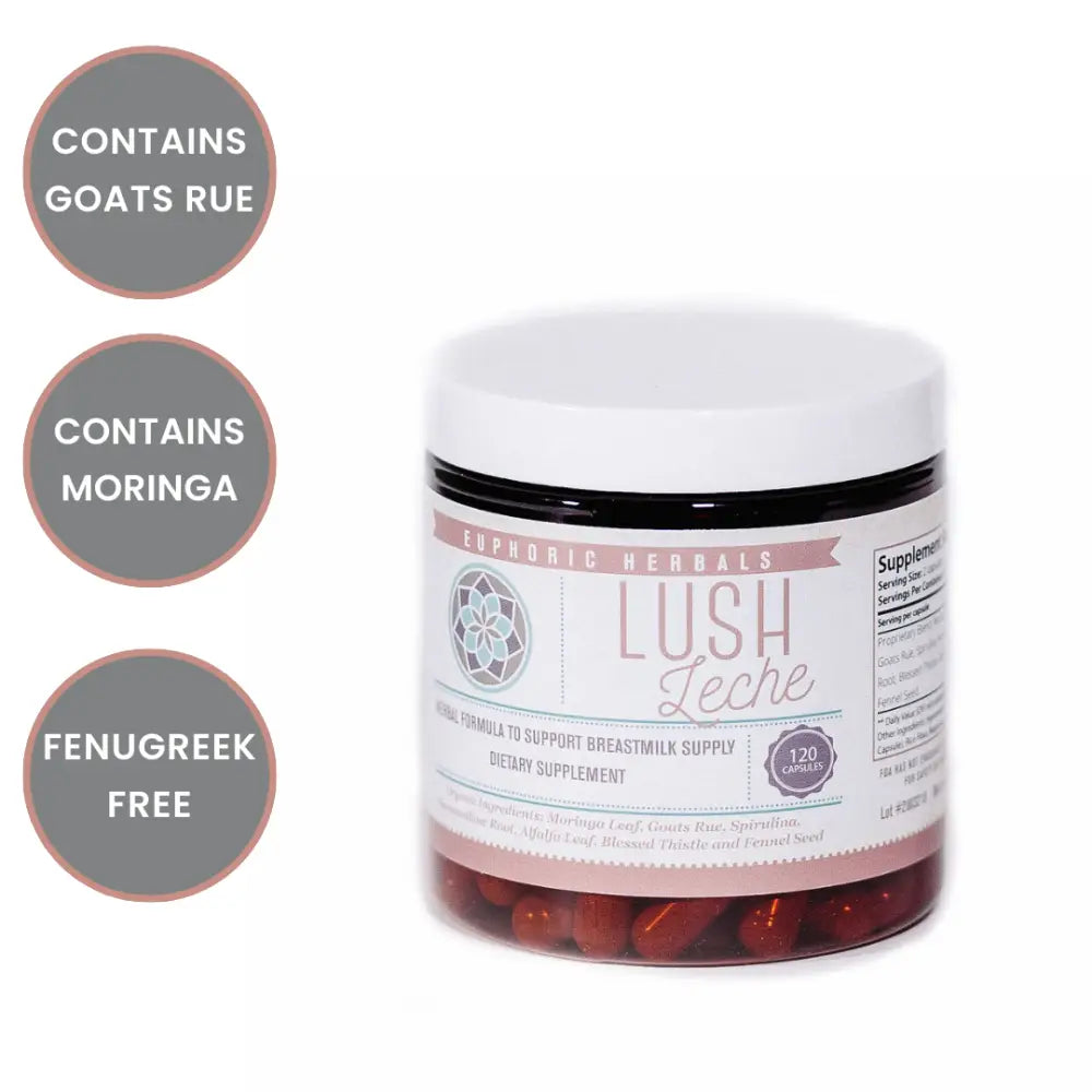 Lush Leche - Breastfeeding Supplement - Increase Milk Supply Boost naturally with premium herbal supplements.