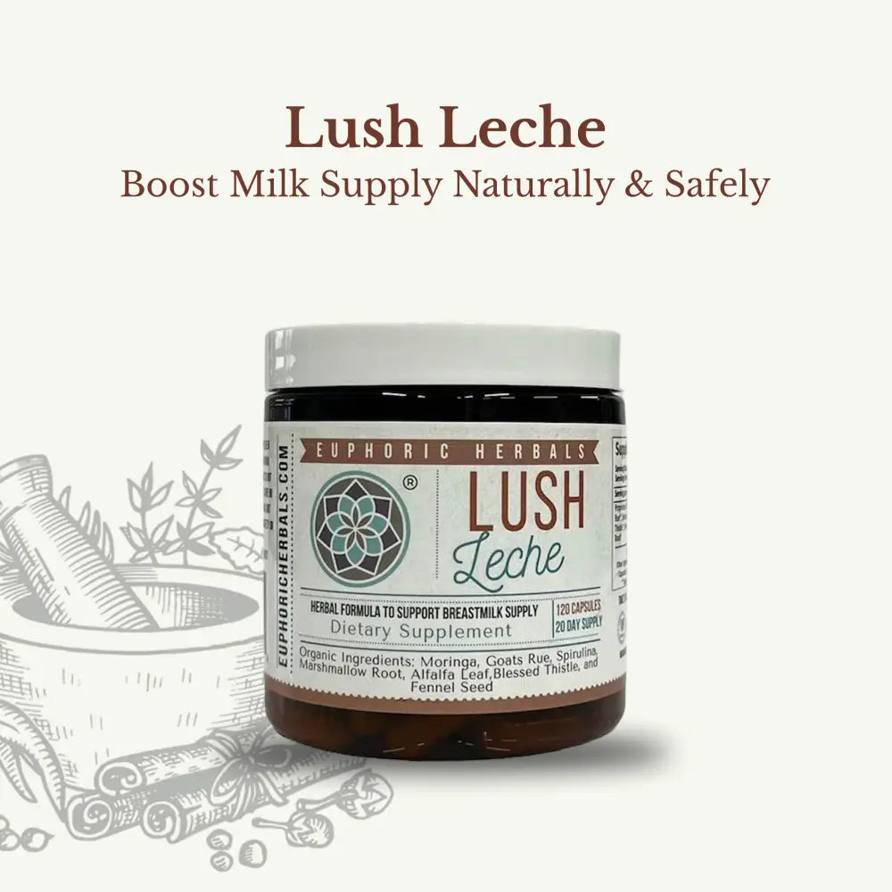 Lush Leche - Breastfeeding Supplement - Increase Milk Supply Boost naturally with premium herbal supplements.