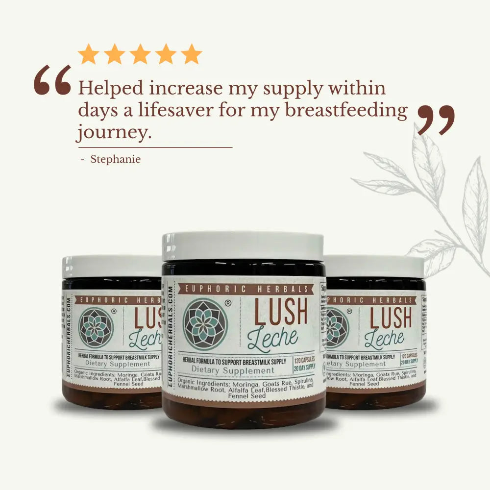 Lush Leche - Breastfeeding Supplement - Increase Milk Supply Boost naturally with premium herbal supplements.