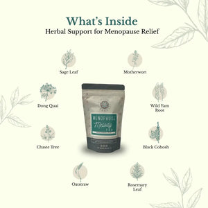 Menopause Melody Tea - TEA tea contains chaste tree black cohosh and wild yam root. This loose leaf herbal blend helps