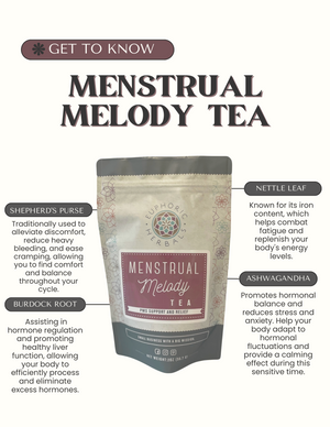 Menstrual Melody Tea - Home page for Hormone Balance & PMS Relief! Our herbal blend aids in menstrual support hormone