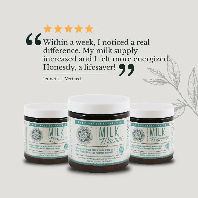 Milk Machine - Breastfeeding Supplement - Increase Supply Boost milk naturally with premium breastfeeding herbal