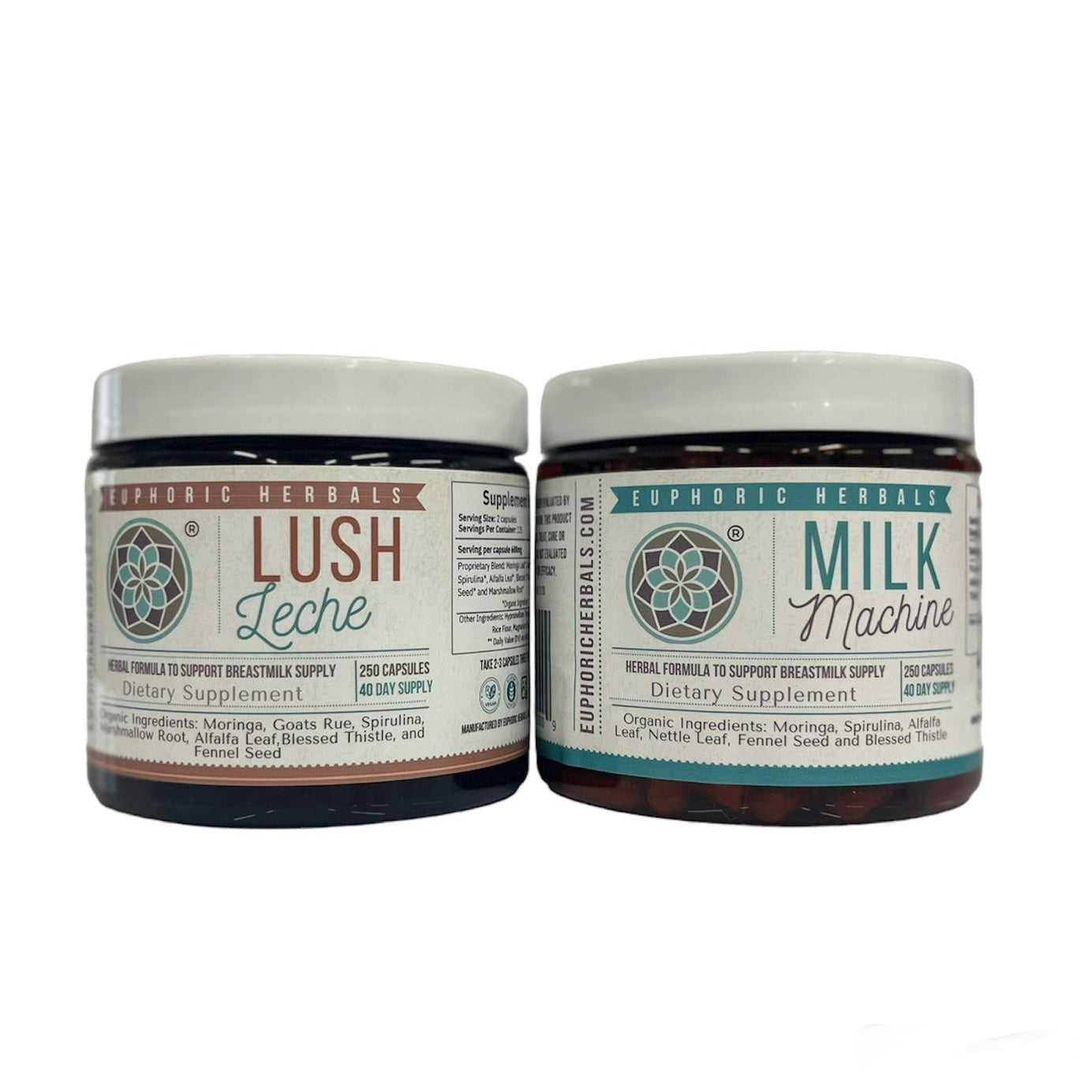 Milk Machine & Lush Leche Duo - 2 MONTH SUPPLY - Increase Supply Boost lactation naturally with premium breastfeeding
