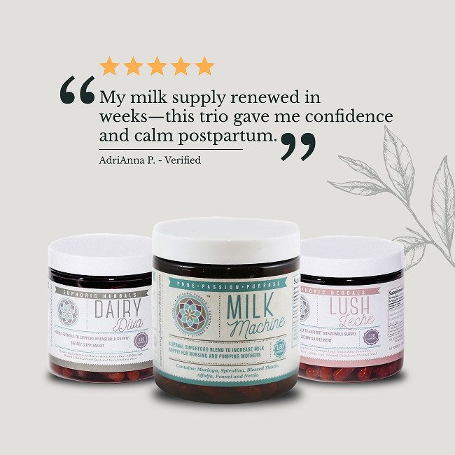 Milk Machine & Lush Leche Duo - Increase Supply Boost lactation naturally with premium breastfeeding herbal supplements