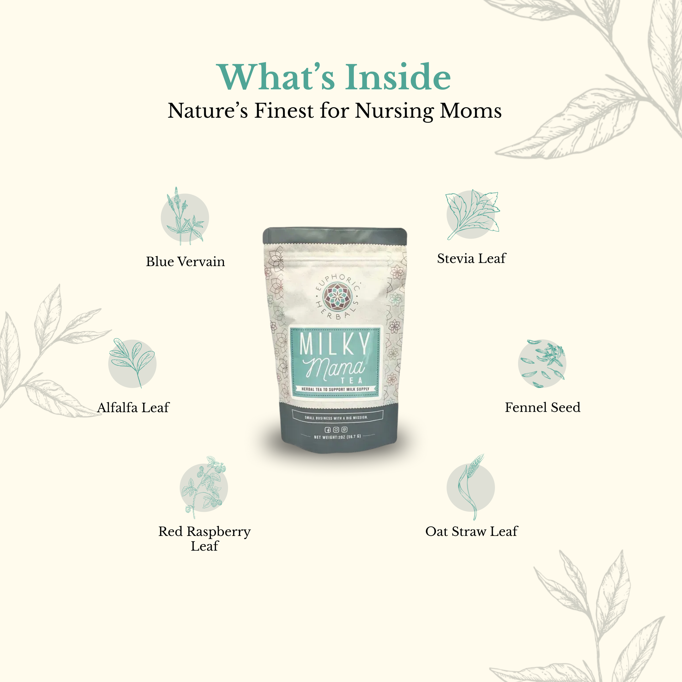 Milky Mama Tea - Home page Boost lactation naturally with premium breastfeeding herbal supplements for postpartum.
