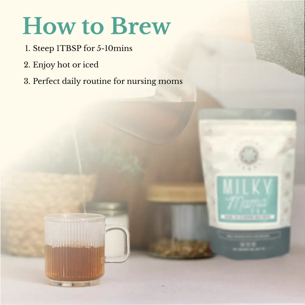 Milky Mama Tea - Home page Boost lactation naturally with premium breastfeeding herbal supplements for postpartum.