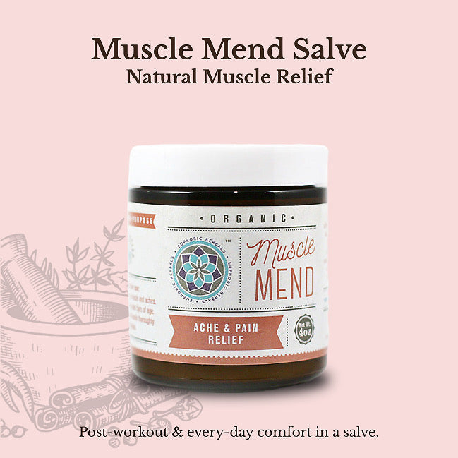Muscle Mend Salve - Family for fitness general aches and aliments or the pain in your neck caused by co-sleeping child