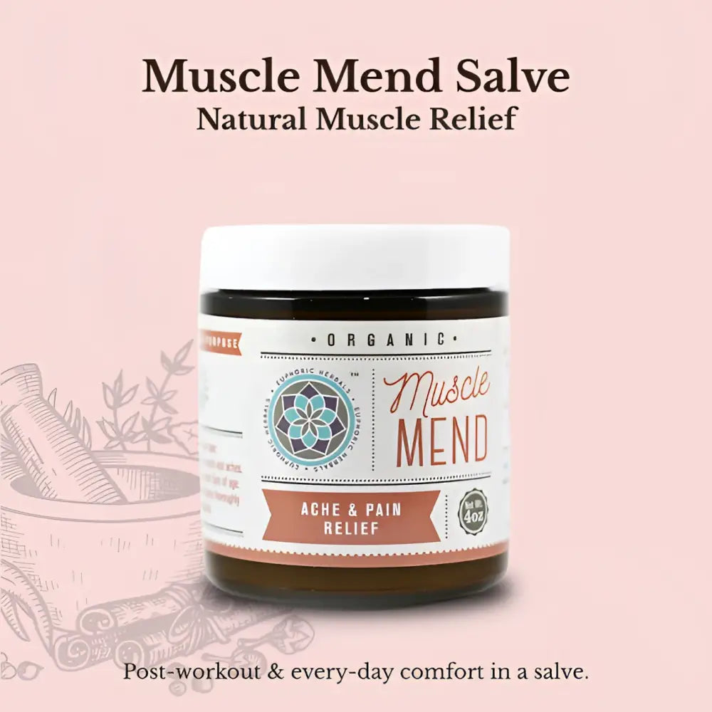 Muscle Mend Salve - Family for fitness general aches and aliments or the pain in your neck caused by co-sleeping child