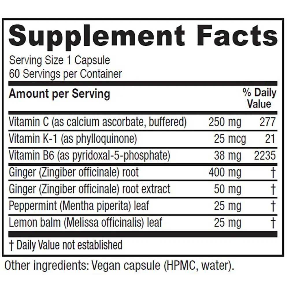 Nausea Ease - Supplements