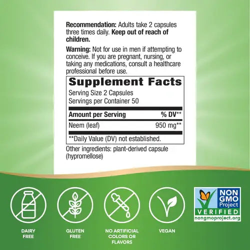 Neem Leaf Capsules - Supplements