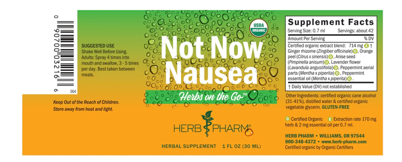 Not Now Nausea - Apothecary
