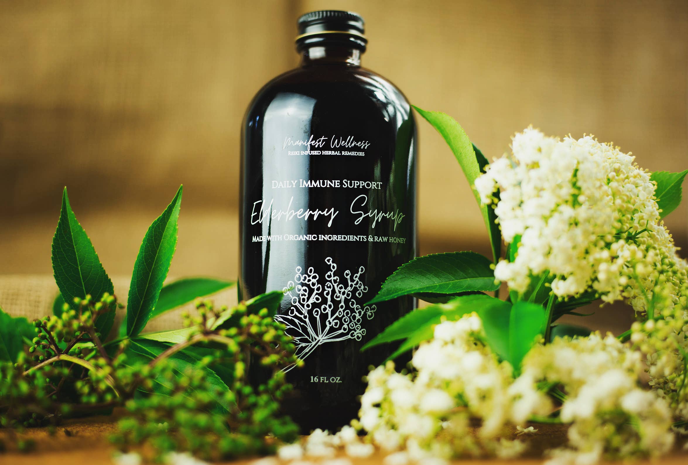 Organic Elderberry Syrup: Unsweetened - Apothecary