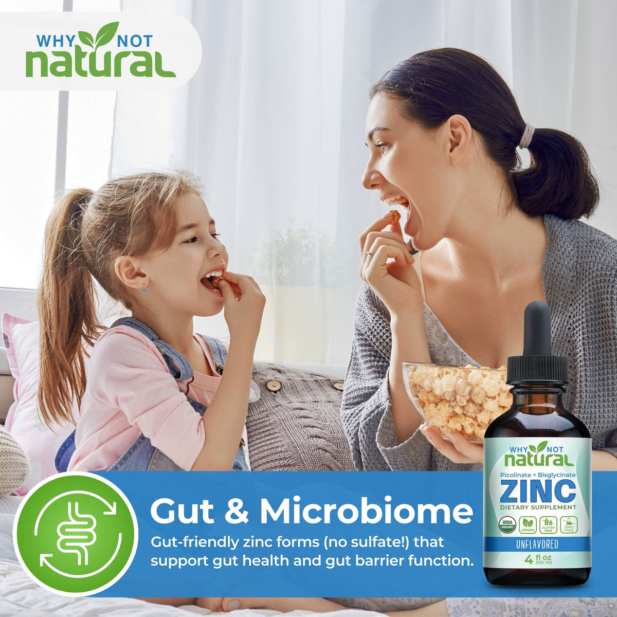 Organic Liquid Zinc Drops Supplement - Apothecary