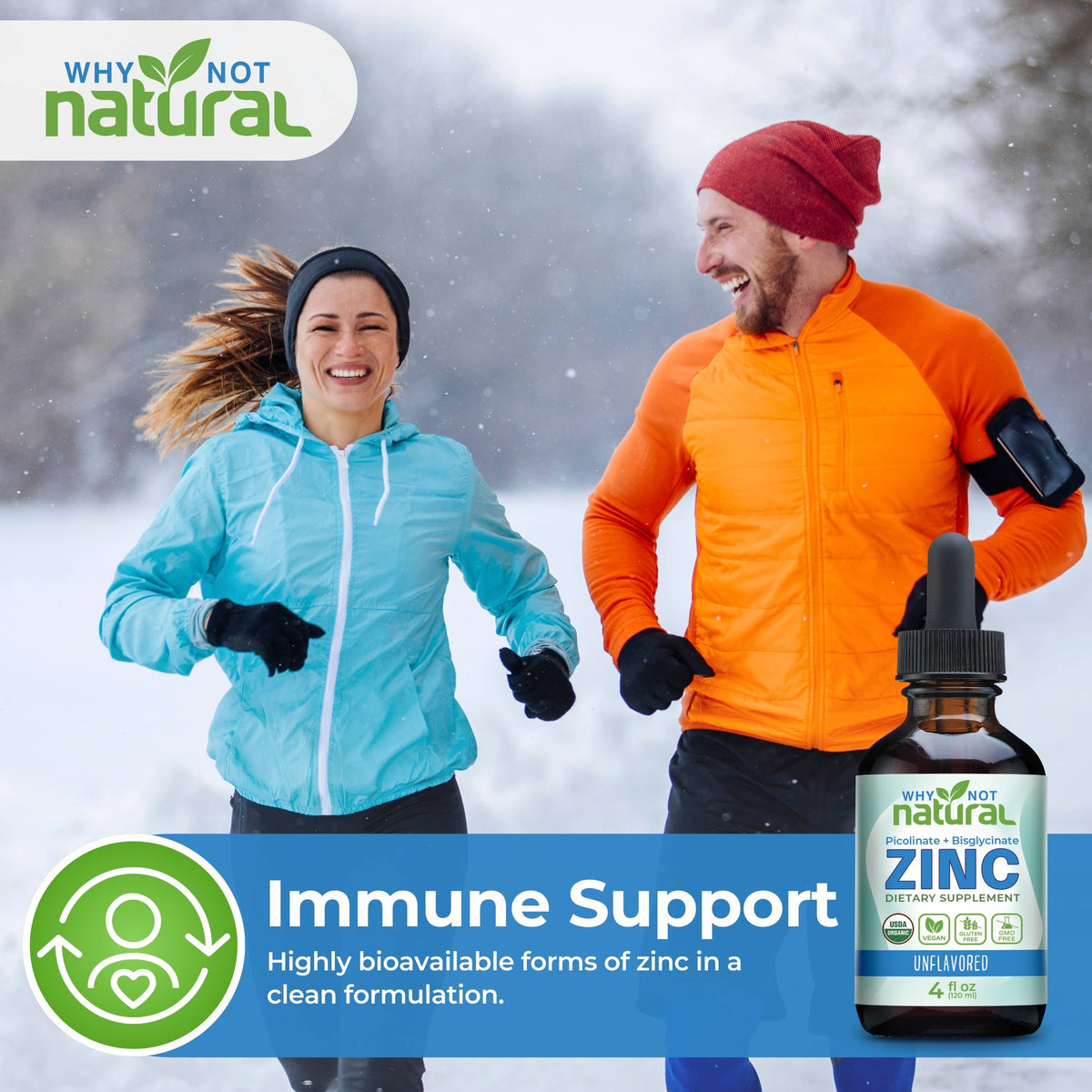 Organic Liquid Zinc Drops Supplement - Apothecary