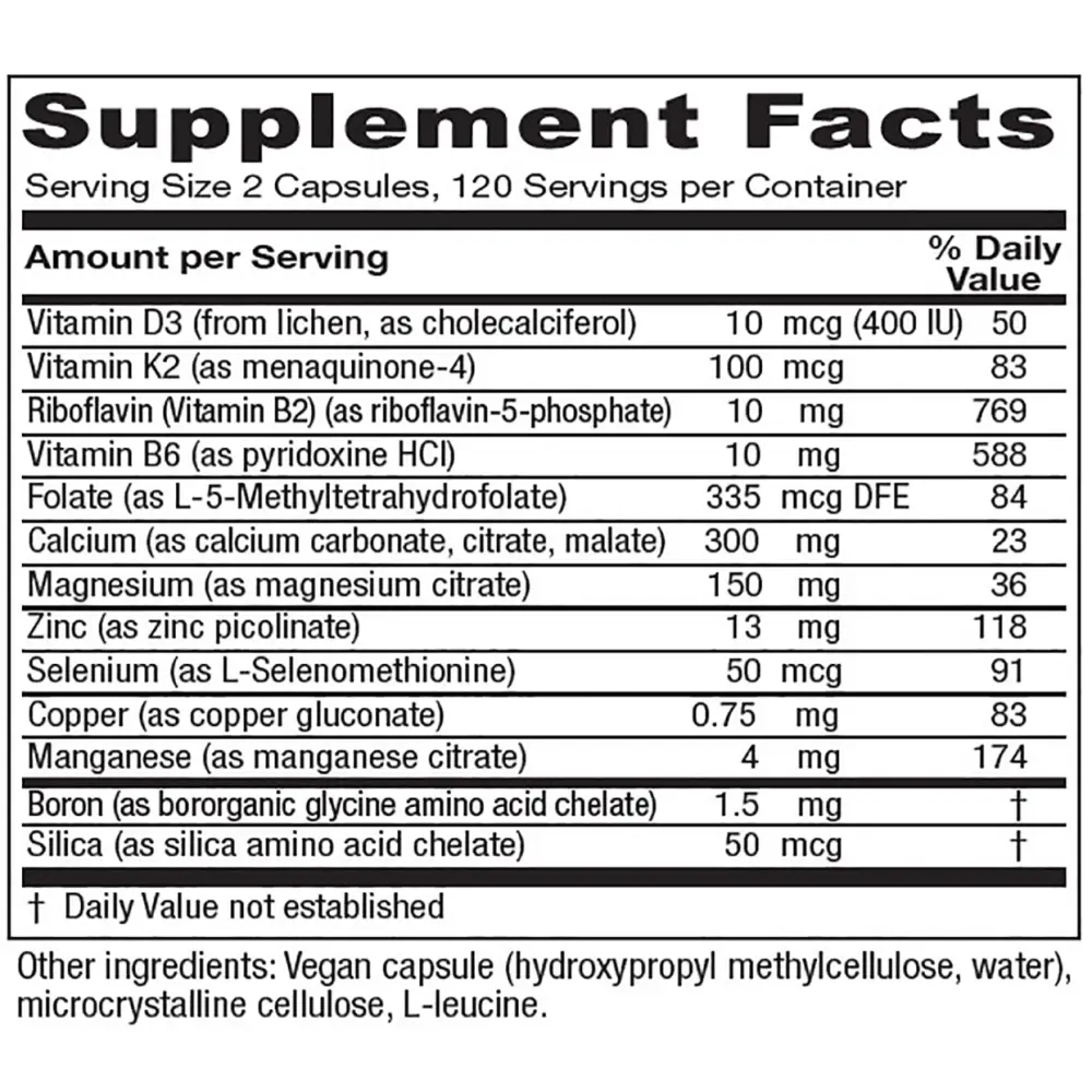 Osteoblend Bone Support - 120 Capsules - Supplements