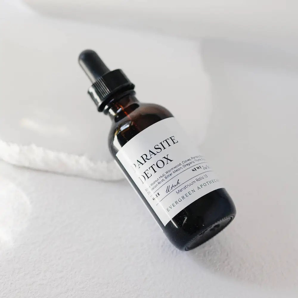 Parasite Detox Herbal Tincture - Apothecary This from Evergreen comes in 2oz glass bottles. Users the United States