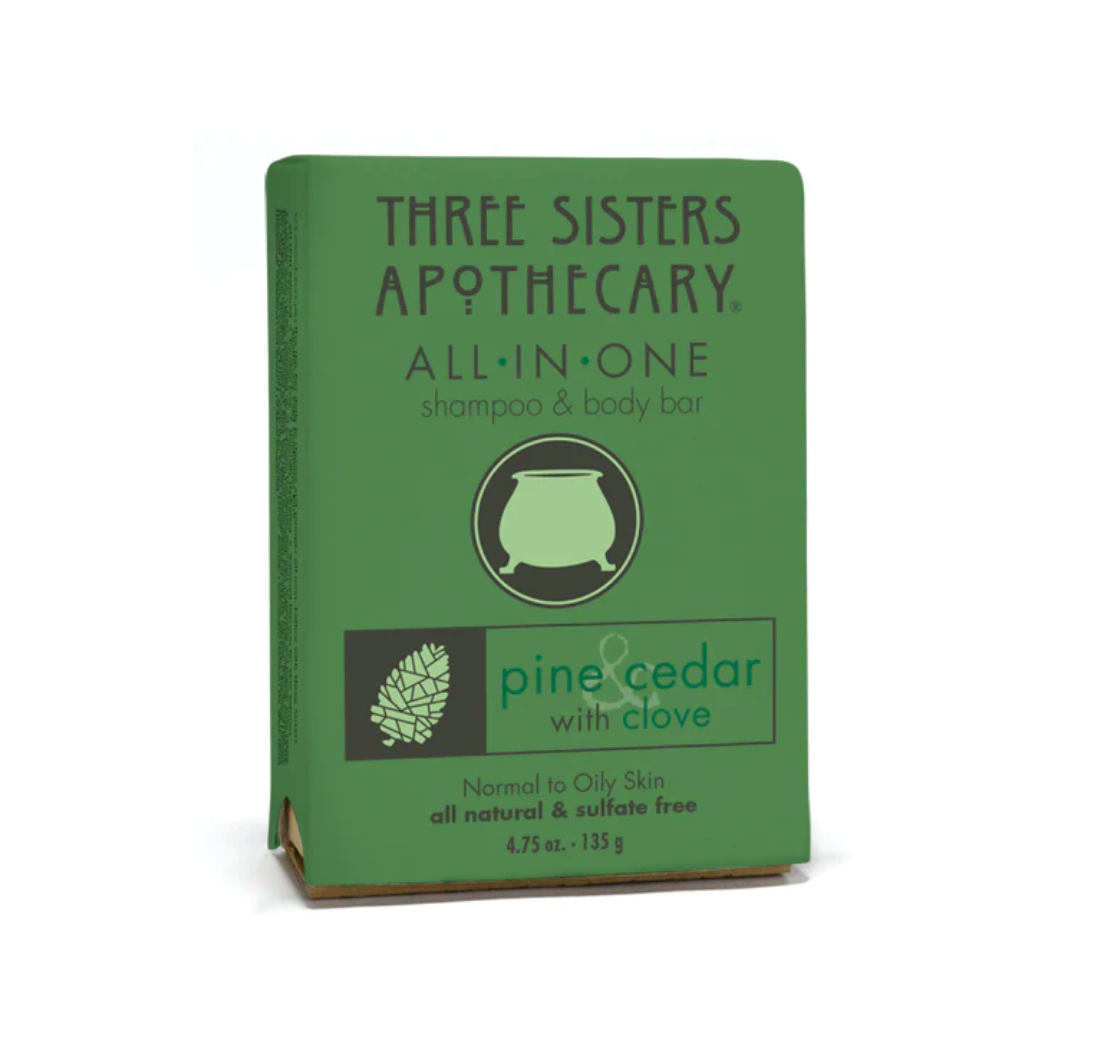 Pine Cedar All-in-One Shampoo & Body Bar - Care