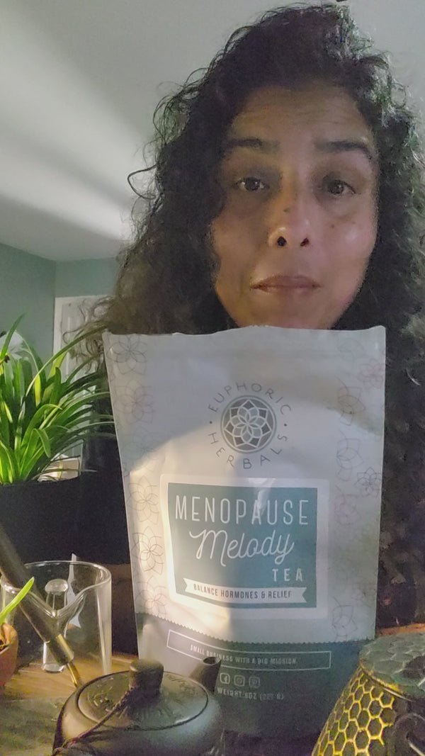 Menopause Melody tea review video by a customer