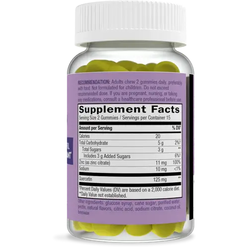 Quercetin Gummies with Zinc - Supplements
