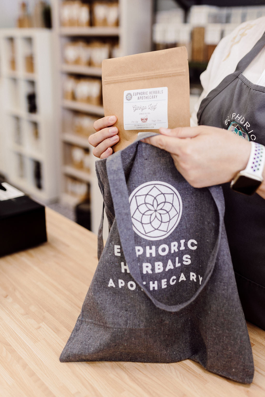 Recycled Cotton Tote Bag - Apothecary