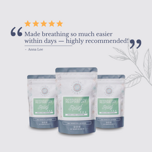 Respiratory Relief Tea - Family Organic herbal tea blend can be prepared as a or an syrup.