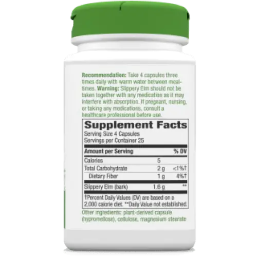 Slippery Elm Capsules - Supplements
