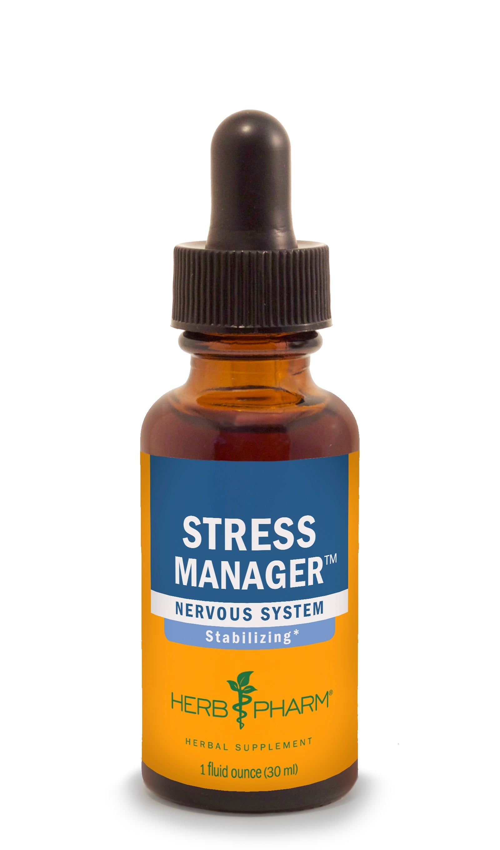 Stress Manager Extract - Family Compound herbal formula for nervous system support by HerbPharm.